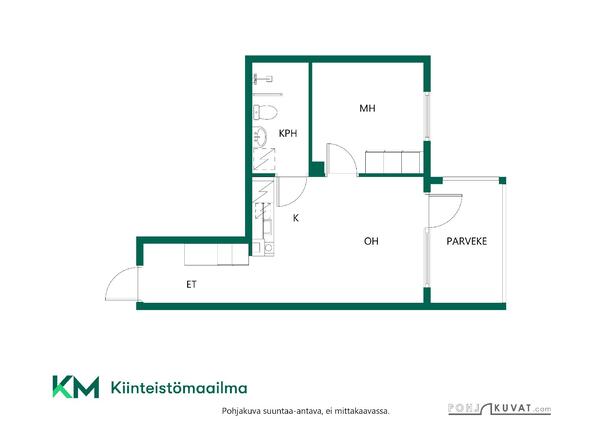 Vuokra-asunto Rovaniemi Keskusta Kaksio