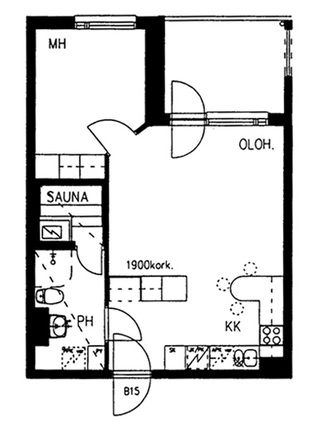 Asumisoikeusasunto Lahti Kartano Kaksio