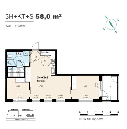 Vuokra-asunto Tampere Takahuhti 3 huonetta