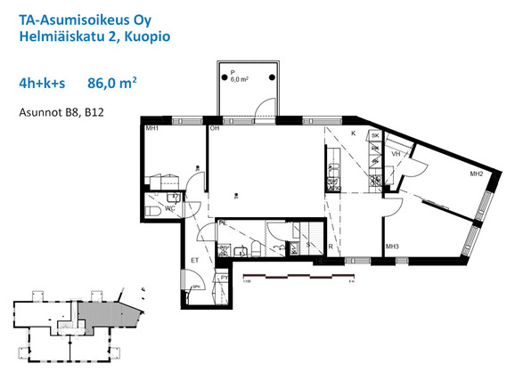 Asumisoikeusasunto Kuopio Lehtoniemi 4 huonetta