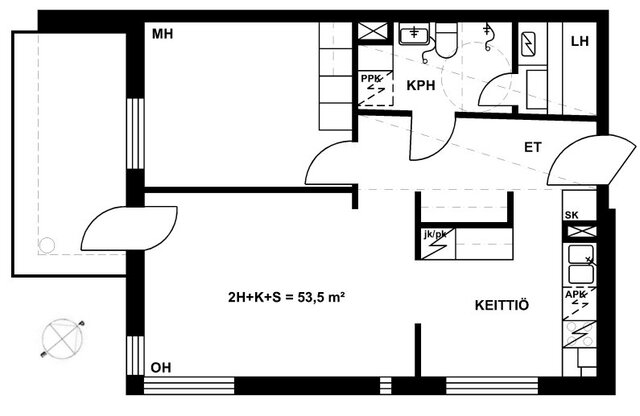 Asumisoikeusasunto Lappeenranta Kimpinen Kaksio