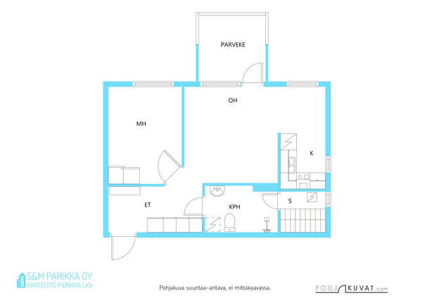 Rental Kouvola Lehtomäki 2 rooms