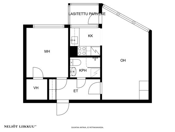 Vuokra-asunto Lahti Keskusta Kaksio