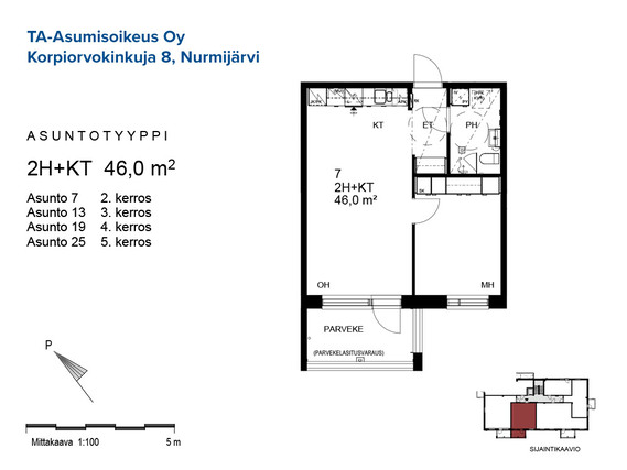 Asumisoikeusasunto Nurmijärvi Klaukkala Kaksio