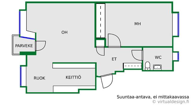 Rental Kotka Kotkansaari 2 rooms