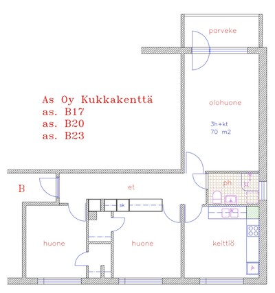 Vuokra-asunto Kärkölä  3 huonetta Yleiskuva