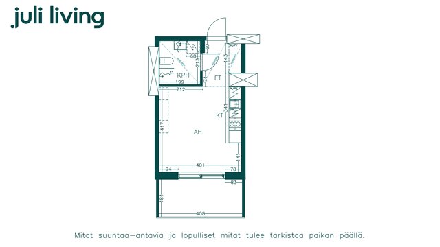 Vuokra-asunto Helsinki Herttoniemi Yksiö