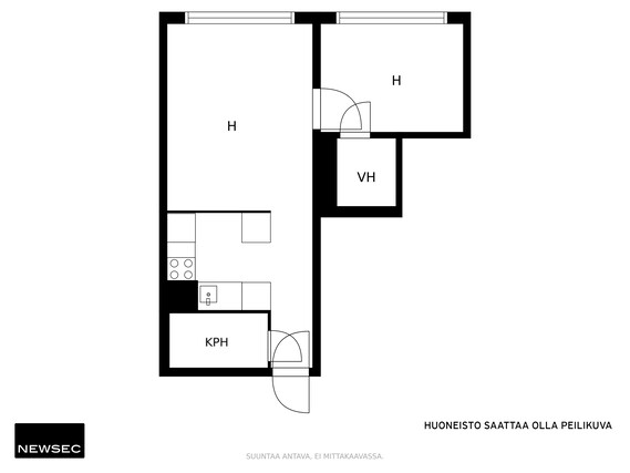 Vuokra-asunto Helsinki Herttoniemi Kaksio Ystävänpäivä