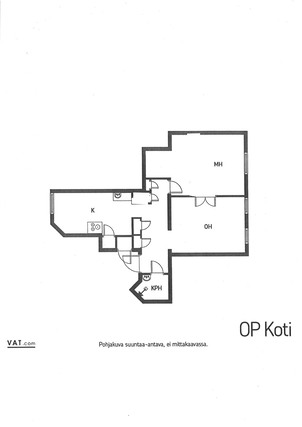 Vuokra-asunto Kotka Kotkansaari Kaksio julkisivu