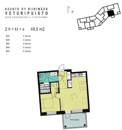 Asumisoikeusasunto Riihimäki Peltosaari Kaksio