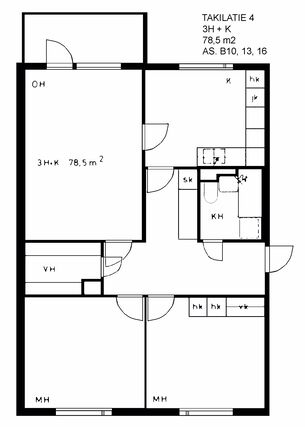 Rental Kuopio Kelloniemi 3 rooms