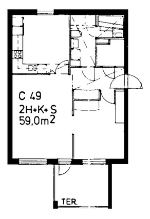 Right of occupancy apartment Helsinki Herttoniemenranta 2 rooms