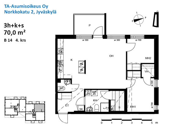 Asumisoikeusasunto Jyväskylä Keljonkangas 3 huonetta