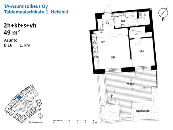 Asumisoikeusasunto Helsinki Kaarela Kaksio