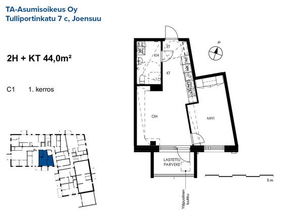 Asumisoikeusasunto Joensuu Otsola Kaksio