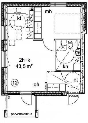 Vuokra-asunto Lappeenranta  Kaksio Yleiskuva