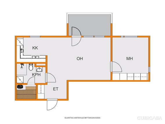 Rental Lappeenranta Skinnarila 2 rooms Julkisivu