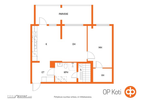 Vuokra-asunto Oulu Keskusta Kaksio