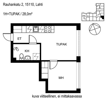 Vuokra-asunto Lahti Keskusta Kaksio QR-koodista pääset tutustumaan Rauhankadun asukastarinoihin ja aistimaan tunnelmaa!