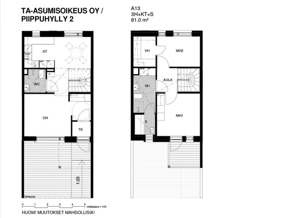 Asumisoikeusasunto Helsinki Vuosaari 3 huonetta