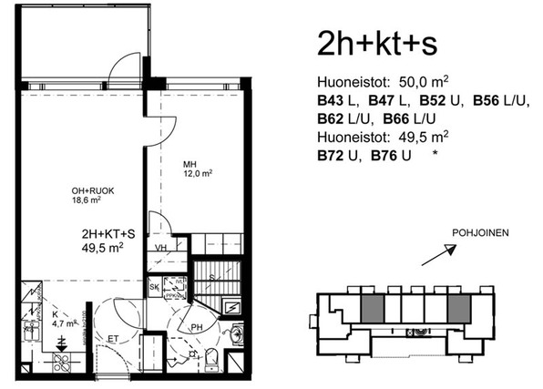 Asumisoikeusasunto Oulu Alppila Kaksio