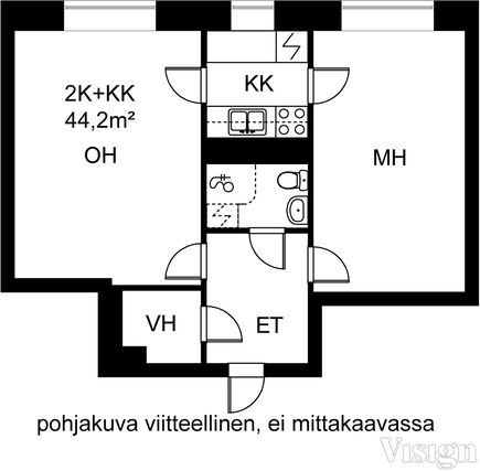 Vuokra-asunto Tampere Kaleva Kaksio