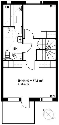 Asumisoikeusasunto Helsinki Suutarila 3 huonetta