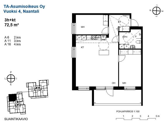 Right of occupancy apartment Naantali  3 rooms