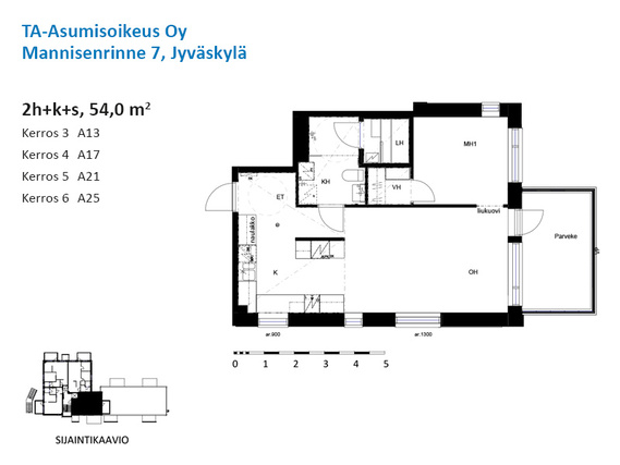 Asumisoikeusasunto Jyväskylä Mannila Kaksio