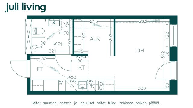 Vuokra-asunto Tampere Tesoma Yksiö