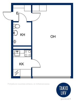 Vuokra-asunto Helsinki Punavuori Yksiö Yleiskuva