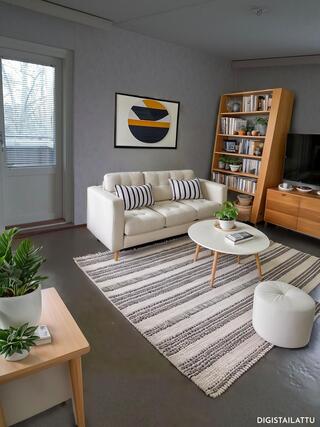 Rental Lohja Ojamo 3 rooms Digitaalinen kalustusesimerkki