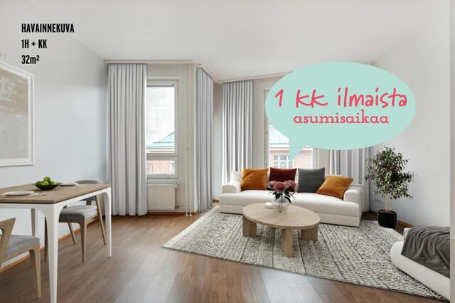 Rental Helsinki Sörnäinen 2 rooms Kampanja