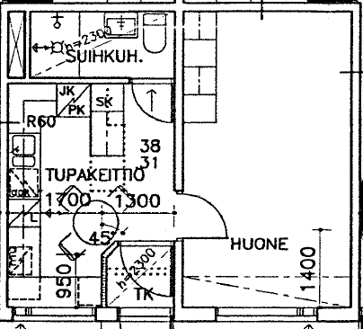 Vuokra-asunto Vaasa Ristinummi Yksiö