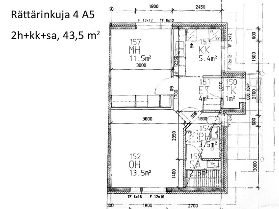 Vuokra-asunto Haapavesi Keskusta Kaksio