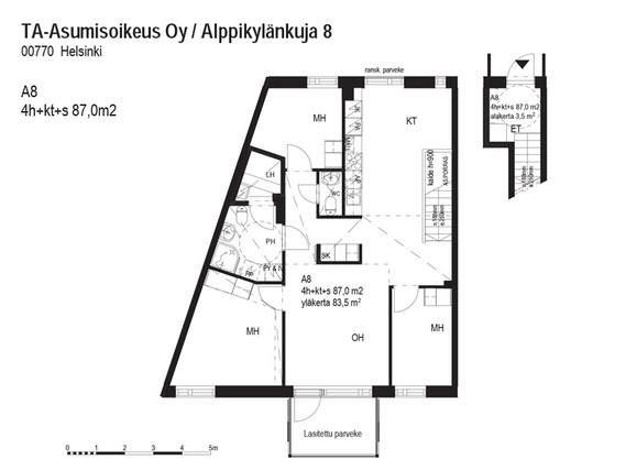 Asumisoikeusasunto Helsinki Suurmetsä 4 huonetta