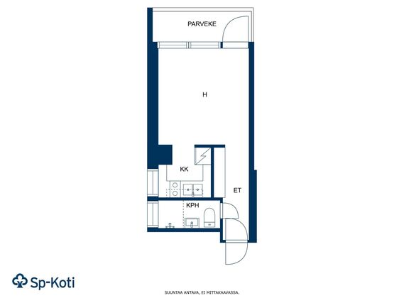 Vuokra-asunto Kouvola Keskusta Yksiö