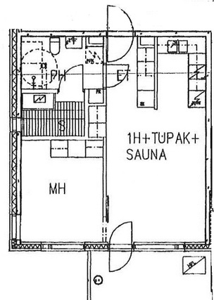 Rental Lahti Ruoriniemi 2 rooms Pohjakuva