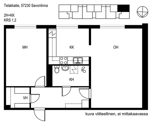 Vuokra-asunto Savonlinna Nätki Kaksio Kampanja