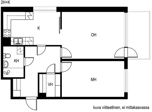 Vuokra-asunto Joensuu Penttilä Kaksio Kampanja