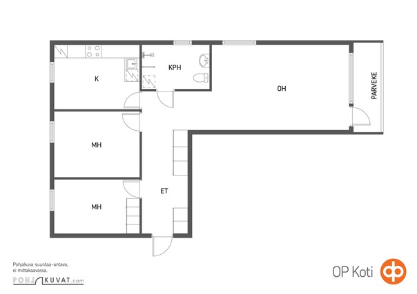 Rental Turku Keskusta 3 rooms