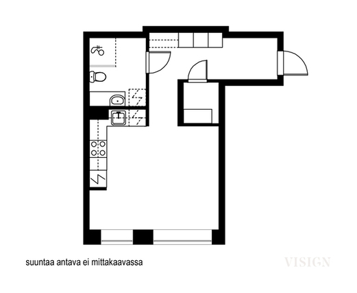 Vuokra-asunto Vantaa Tikkurila Yksiö