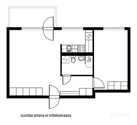 Vuokra-asunto Tornio Palosaari Kaksio