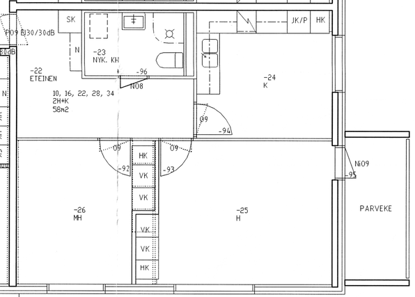 Rental Forssa Haudankorva 2 rooms