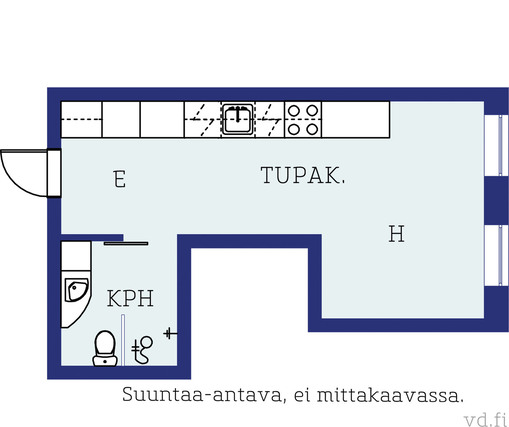 Vuokra-asunto Mikkeli Keskusta Yksiö