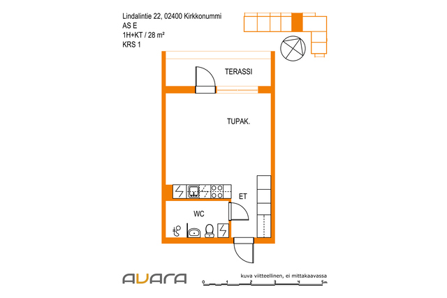 Rental Kirkkonummi  1 room