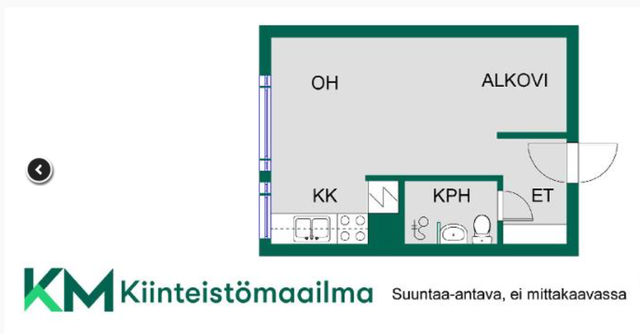 Vuokra-asunto Espoo Lähderanta Yksiö