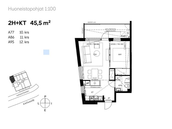 Rental Espoo Finnoo 2 rooms Yleiskuva