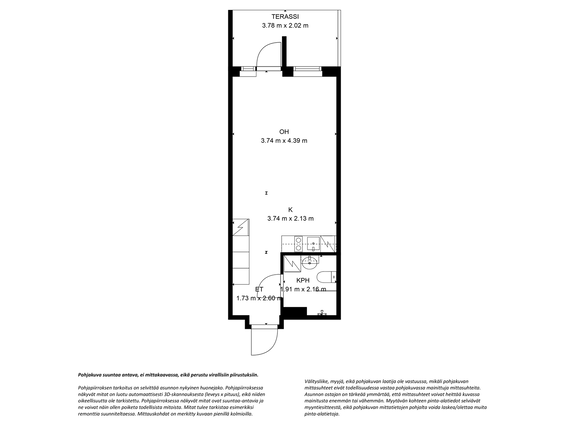 Rental Nurmijärvi Kirkonkylä 1 room