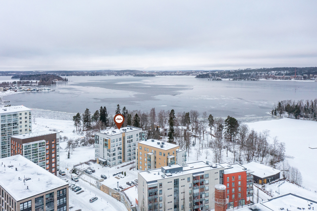 Vuokra-asunto Tampere Härmälänranta Yksiö Taloyhtiö sijaitsee erinomaisella paikalla, puiston laidalla